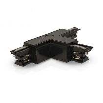 RAIL 3A CONNECT TRIPHASE FORME T NOIR GAUCHE CIRCUIT EXTERIEUR 230V (100774)