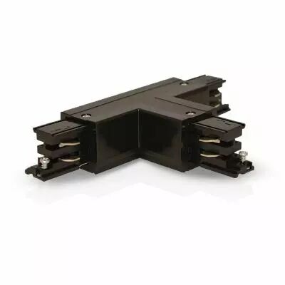 RAIL 3A CONNECT TRIPHASE FORME T NOIR GAUCHE CIRCUIT INTERIEUR 230V (100778)