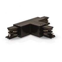 RAIL 3A CONNECT TRIPHASE FORME T NOIR GAUCHE CIRCUIT INTERIEUR 230V (100778)