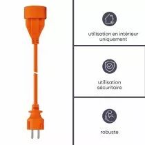 Rallonge - 40 m - orange (EC40-G)