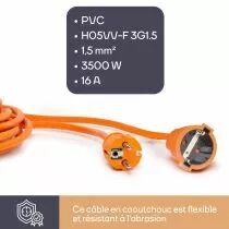 Rallonge - 40 m - orange (EC40-G)