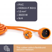 Rallonge 40m - orange (EC40)