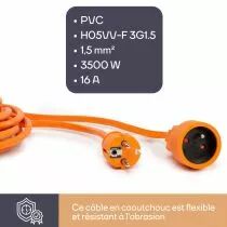 Rallonge 40m - orange (EC40)