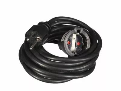 Rallonge 5 m - noir - 3g1.5 - terre allemande (EC05B-G)