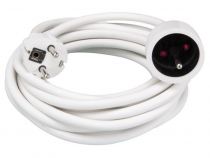 Rallonge 5m - terre française - 3g1.5mm² - blanc (EC05)
