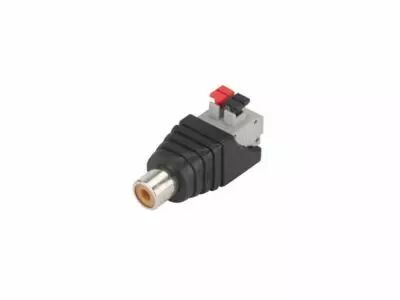 RCA FEMELLE VERS CONNEXION � RESSORT � 2 BROCHES - 5 pcs  (CV048)