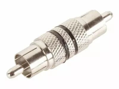 Rca male vers rca male - bague noire (CAA40B)