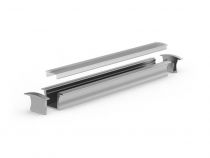 RECESSED SLIMLINE 15 mm - PROFILÉ EN ALUMINIUM POUR RUBAN LED - À ENCASTRER - ALUMINIUM ANODISÉ - ARGENT - 2 m (AL-RSL15-2)