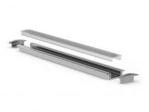 RECESSED SLIMLINE 7 mm - PROFILÉ EN ALUMINIUM POUR RUBAN LED - À ENCASTRER - ARGENT - 2 m (AL-RSL7-2)