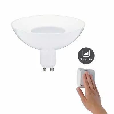 R�flecteur LED Blanc GU10 4,9W 230V Gradable sur 3niveaux (28793)