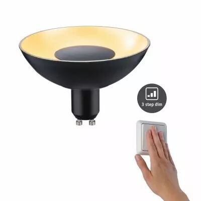R�flecteur LED GU10 230V 170lm 4,9W 1900K Noir/Dor� (28794)