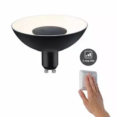 R�flecteur LED Noir/Blanc GU10 4,9W 230V gradable sur 3niveaux (28795)