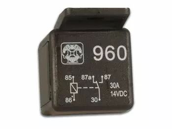 Relais automobile spdt(on-on) 12vcc/20-30a faston (960)