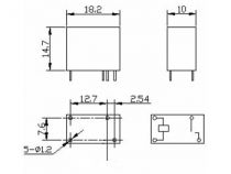 Relais dil 7a/120vca 1 x form a 24vcc (VR7D241A)