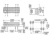 Relais reed velleman 12vcc 0.5a 1formc (VR05R121C)