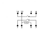 Relais reed velleman 24vcc 0.5a 2forma (VR05R242A)