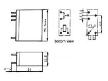 Relais vertical 12vcc/10a/1c hg4124/12-1z (VR10V121C)