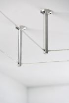 Renvoi d angle s/plafond chrome mat (17806)
