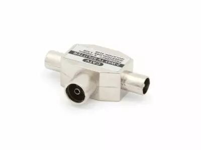 Repartiteur coaxial tv, 2 x male vers femelle (CV012)