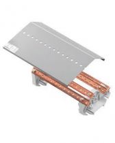 Rpartiteur ttrapolaire horizontal avec barres 20x5 mm perfores et filetes m6