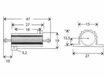 Resistor 25w 0e15 (RG0E15)