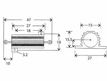 Resistor 25w 47e (RG47E0)