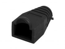 Rj45 manchon souple pour fiche modulaire - noir (SPCBK)