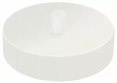 Rosace en Acier couleur Blanc simple sortie (187572)