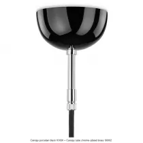 Rosace en porcelaine noire (101091)