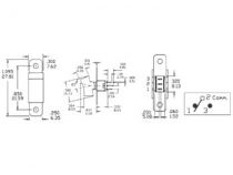 Rs-4 s.- interrupteur subminiature rocker (print) 1p on-on (RS-4C)