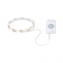 Ruban led 1m incl. détecteur de mvt et Détecteur crépusc batt 1,4W 3,7V Bc Syn (78900)