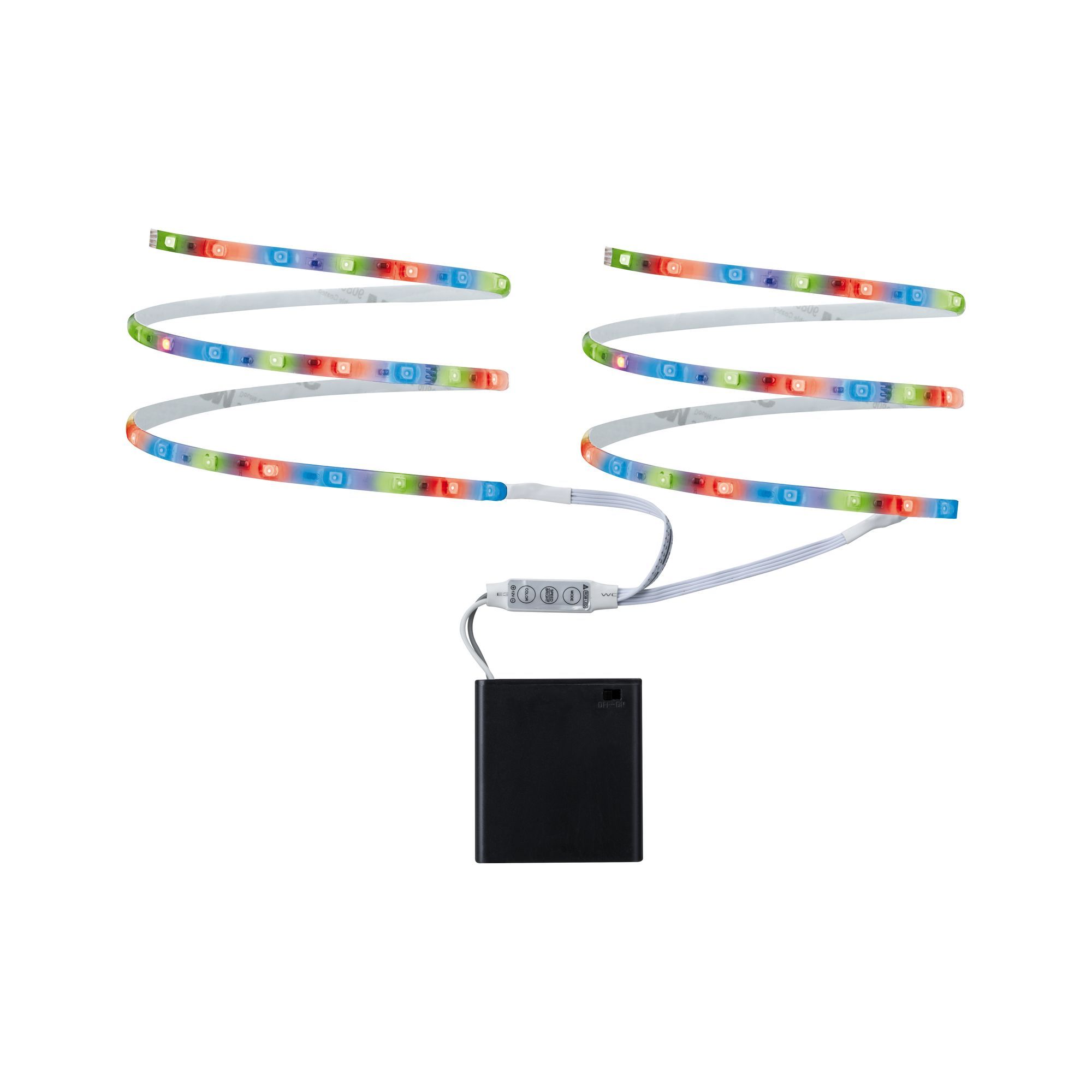 Ruban LED Mobile RGB - 2 x 80 cm à piles - Rubans LED