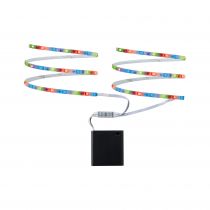 Ruban mobile LED RGB 2 x 80cm 1,2 W fonctionnement sur piles   (70700)