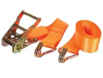 Sangle d arrimage avec tendeur à cliquet + crochets - max. 1000kg - 4.5m x 50mm (ARAT3)