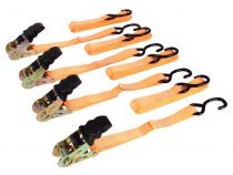 Sangle d arrimage avec tendeur à cliquet 500kg - 25mm x 5m - 4 pcs (ARAT2554)