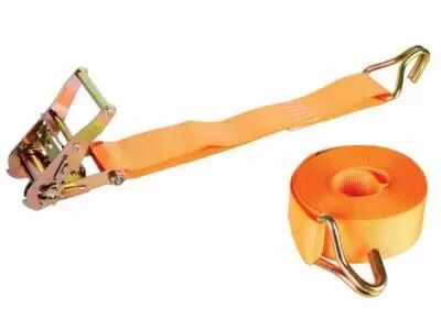 Sangle darrimage avec tendeur � cliquet + crochets - max. 1000kg - 9m x 50mm (ARAT5)