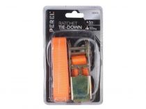 Sangle darrimage avec tendeur à cliquet + crochets - max. 500kg - 4.5m x 25mm (ARAT6)