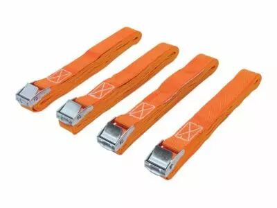 Sangle darrimage avec tendeur � cliquet 200kg - 25mm x 3,6m - 4 pcs (ARAT9-4)