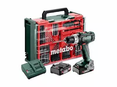 SB 18 L marteau perforateur sans fil, 18V 2 x 2Ah Li-power, chargeur SC 30, mallette de transport en plastique, atelier mobile (