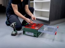 SB 18 L marteau perforateur sans fil, 18V 2 x 2Ah Li-power, chargeur SC 30, mallette de transport en plastique, atelier mobile (
