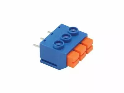 Screwless terminal, 3 poles, blue, 5mm pitch (SCREW03SLB)
