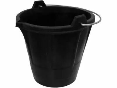 SEAU DE MA�ON - 12 L - CAOUTCHOUC - AVEC BEC VERSEUR (HED200012)