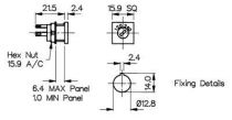 Selecteur de tension 120/240v carre