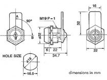 Serrure a cle (KS10)