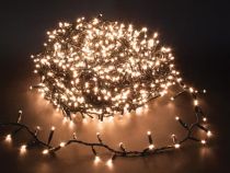Shimmerlight LED - 34 m - 1500 lampes blanc arizona - fil vert - modulateur - 24 V (SHM-LED-34-1500-24V-AW)
