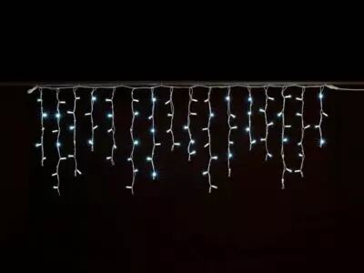 Simply-connect PRO LINE - stalactite de glace - 2 x 0.70 m - 88 LED - blanc - c�ble blanc - 230 V (PR-I-R-LED-2X0.7-230V-W-W)