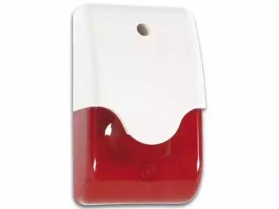 Sirene (110db) + stroboscope - lentille rouge + signalisation led (SV/PSL3R)
