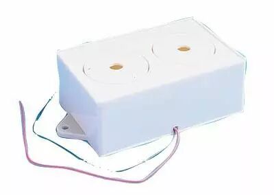Sirene 12v piezo 1 ton blanc