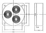 Sirene 12v piezo 2 tons blanc