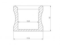 Slimline 15 mm - profilé en aluminium pour ruban led - aluminium anodisé - argent - 2 m (AL-SL15-2)